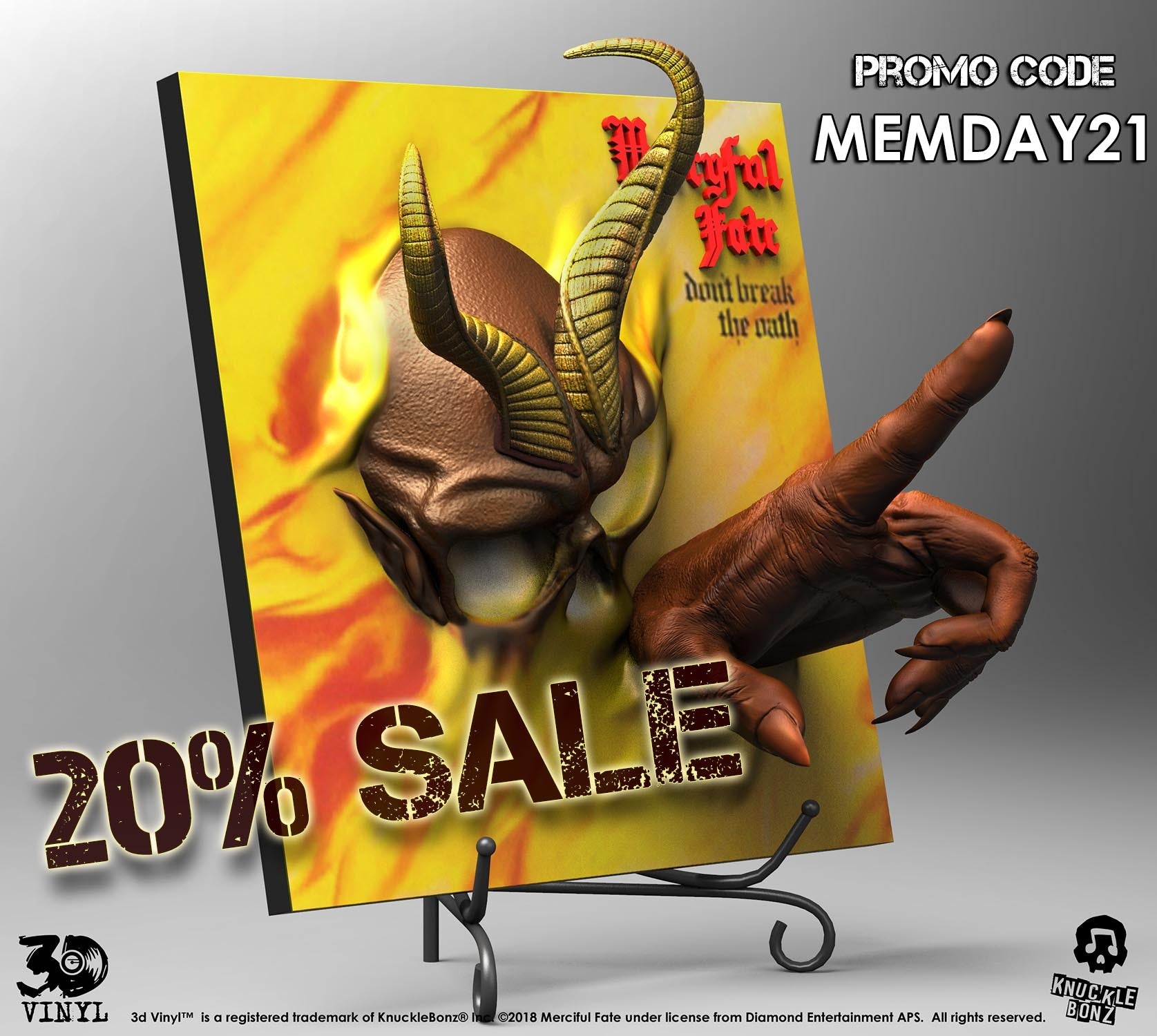 3D Vinyl Memorial Day Sale - Mercyful Fate "DON'T BREAK THE OATH"